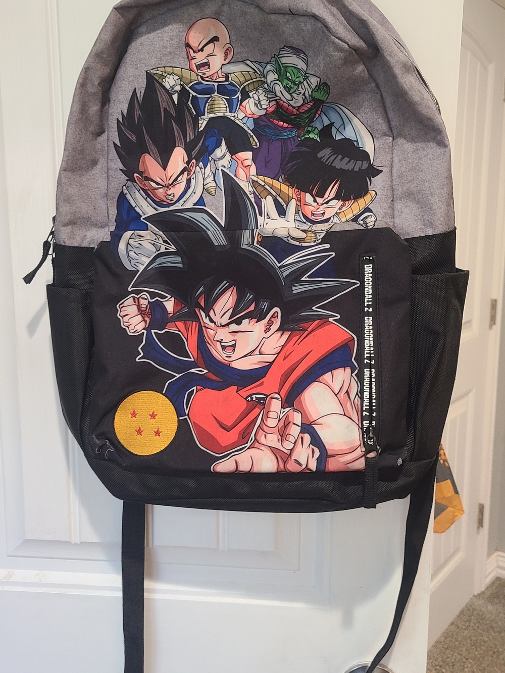 Dragon Ball Z Crew Graphic Black & Gray Men's Backpack